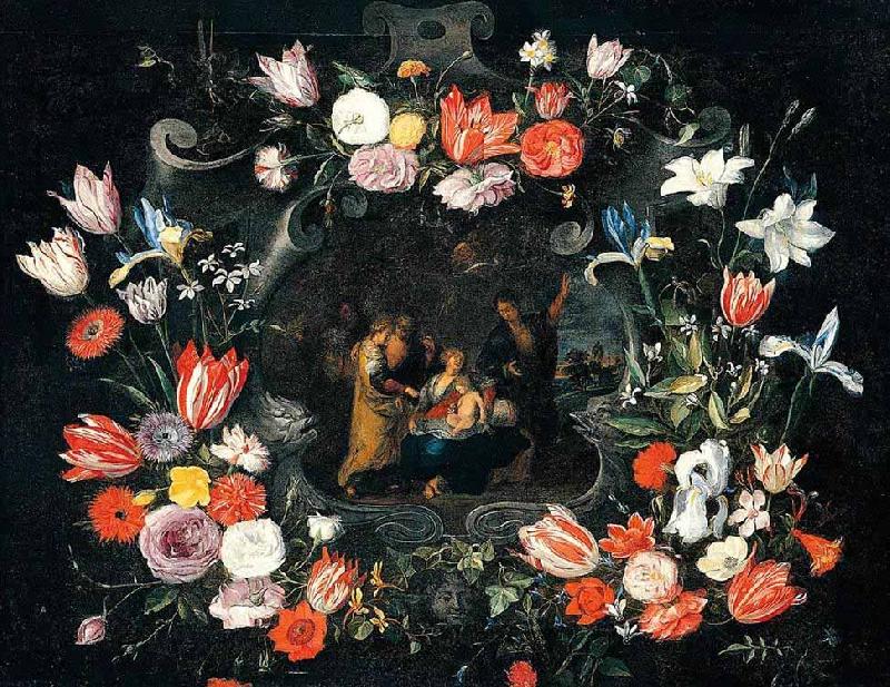 Jan Breughel Still Life of the Holy Kinship